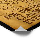 Poster Wanted For Disturbing Clrooms Everywhere Funny 6 7 (Coin)