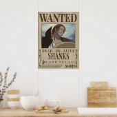 Poster Wanted Shanks  shanks bounty (Cuisine)