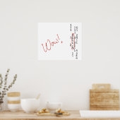 Poster Waouh Signal SETI Message (Cuisine)