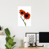 Poster Wapcn de tournesol (Bureau à domicile)