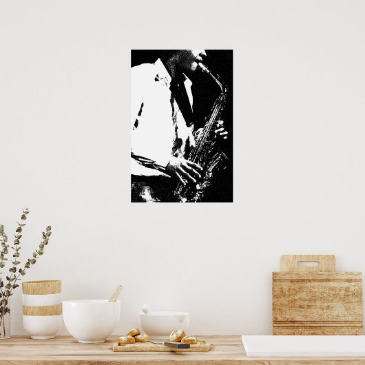 Poster Wapcn saxophone (Cuisine)