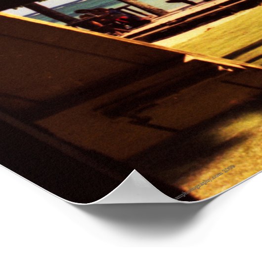 Poster Wapcna de la scène tropicale Fiji Beach (Coin)