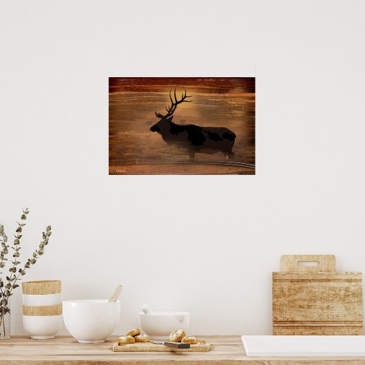 Poster wapiti (Cuisine)