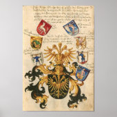 Poster Wappen der Bayerischen Ritterschaft 1482 (Devant)