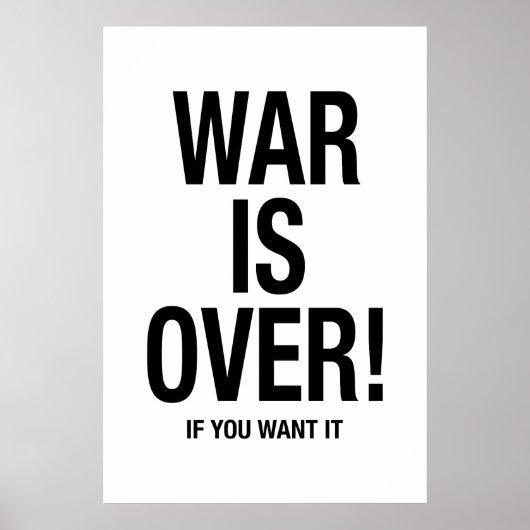 Poster War is over (Devant)