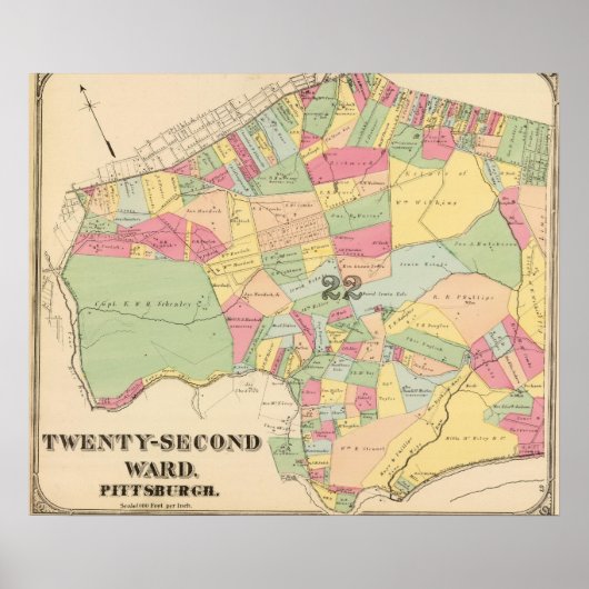 Poster Ward 22 de Pittsburgh, Pennsyvania (Devant)