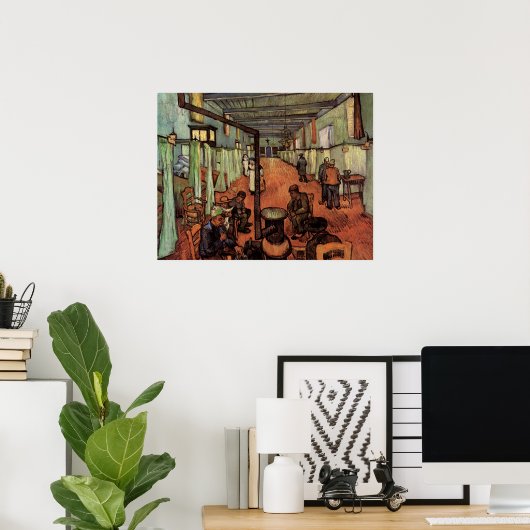 Poster Ward in the Hospital in Arles par Vincent van Gogh (Bureau à domicile)