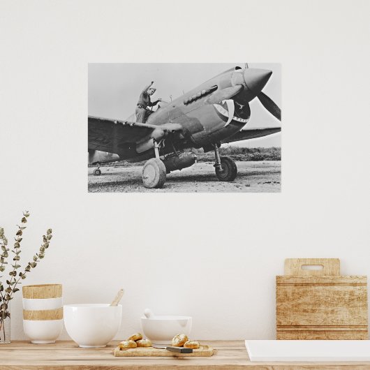 Poster Warhawk P40 1943 (Cuisine)