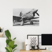 Poster Warhawk P40 1943 (Bureau à domicile)