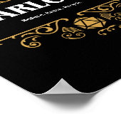 Poster Warlock, classe Tablet Jeu RPG (Coin)
