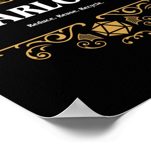 Poster Warlock, classe Tablet Jeu RPG (Coin)