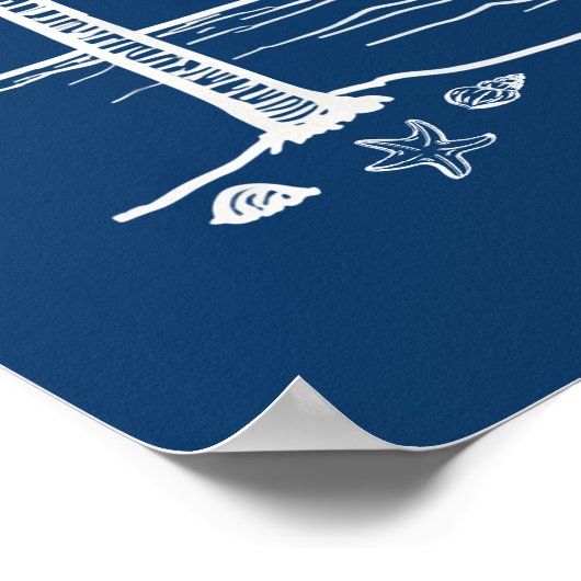 Poster Warmer Wonderland Palm Tree Beach Christmas (Coin)