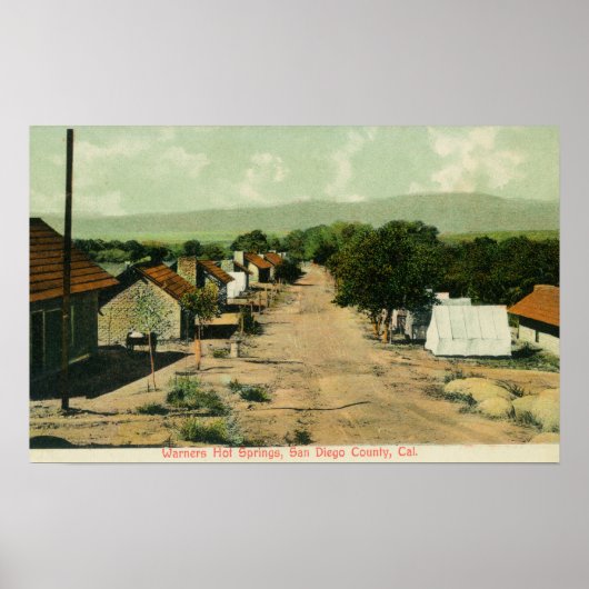 Poster Warners Hot Springs ViewSan Diego County, CA (Devant)