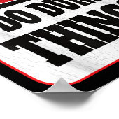 Poster Warning I Do Dumb Things - Sarcasm Stud Stuff Them (Coin)