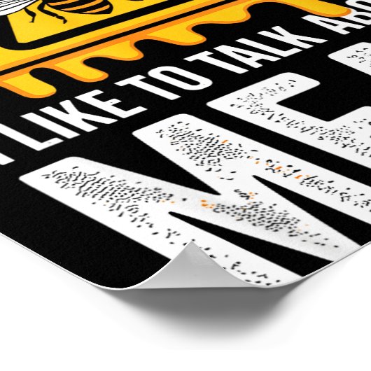 Poster Warning! I Like To Talk About Mead Funny Bar  (Coin)