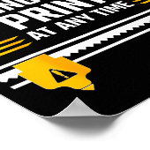 Poster Warning I May Start Talking About 3d Printing Tech (Coin)