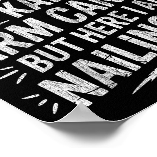 Poster Warning It's Noteasy To Be Karen's Arm Candy  (Coin)