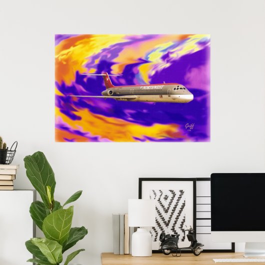 Poster Warp 7 DC-9 (Bureau à domicile)