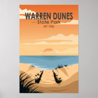 Warren Dunes State Park Michigan Vintage