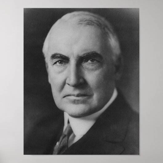 Poster Warren G. Harding 29e Président (Devant)