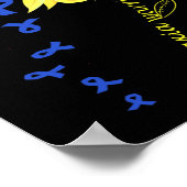 Poster Warrior Fun Design Ataxia Sensibilisation. (Coin)