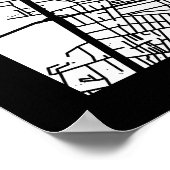 Poster Warsaw Poland City Map (Coin)