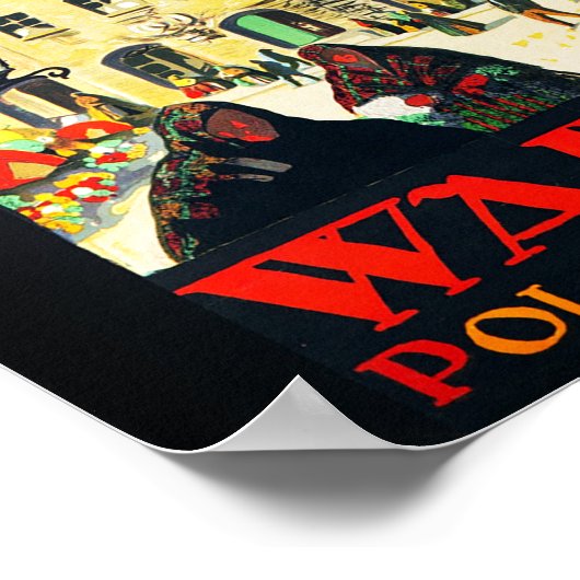 Poster Warszawa - Pologne (Coin)