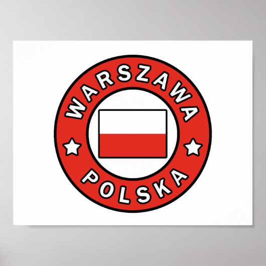 Poster Warszawa Polska (Devant)