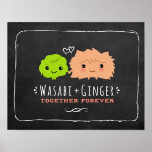 Poster Wasabi et Gingembre Ensemble Pour Toujours