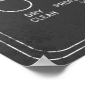 Poster wasgoed (Hoek)