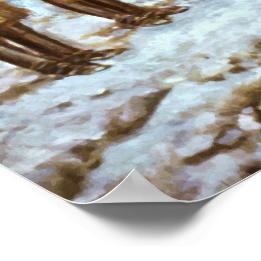 Poster Washington à Valley Forge (Coin)