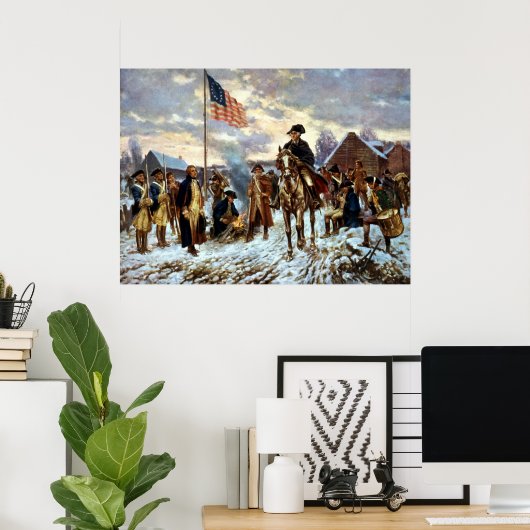 Poster Washington à Valley Forge (Bureau à domicile)