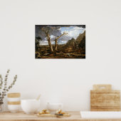 Poster Washington Allston Elijah dans le désert (Cuisine)