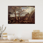 Poster Washington Allston Elijah Fed par les Ravens (Cuisine)