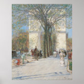 Poster Washington Arch, Spring de Frederick Childe Hassam (Devant)