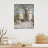 Poster Washington Arch, Spring de Frederick Childe Hassam (Cuisine)