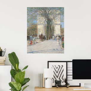 Poster Washington Arch, Spring de Frederick Childe Hassam