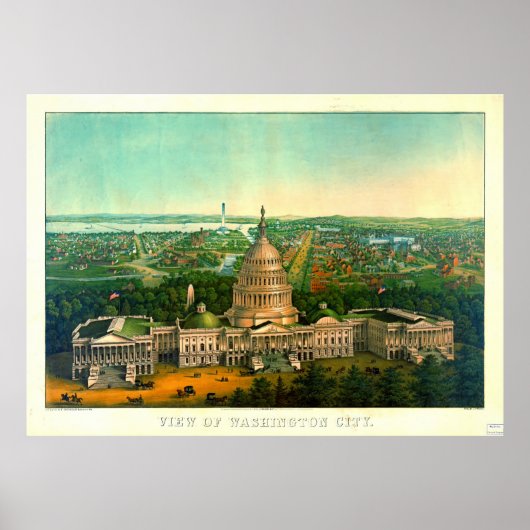 Poster Washington City 1869 (Devant)