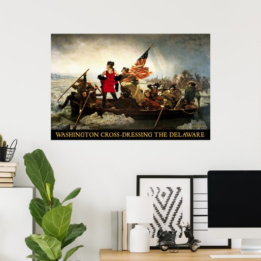 Poster Washington Cross-Dressing Delaware (Bureau à domicile)