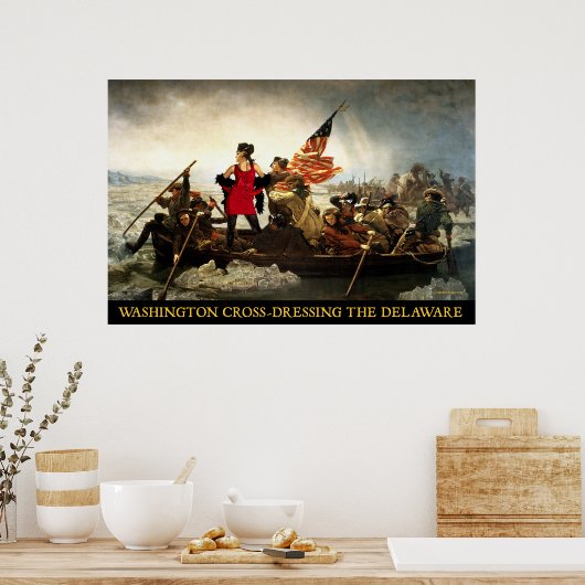 Poster Washington Cross-Dressing Delaware (Cuisine)