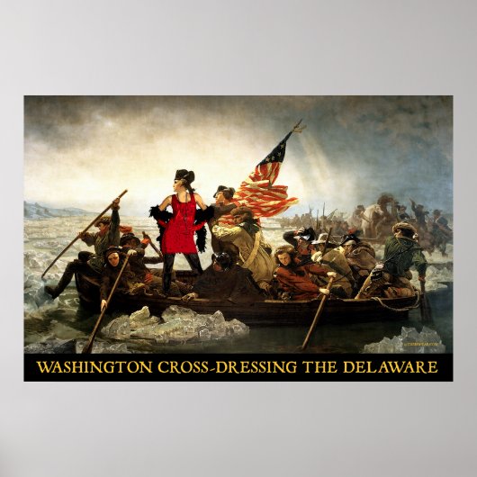 Poster Washington Cross-Dressing Delaware (Devant)
