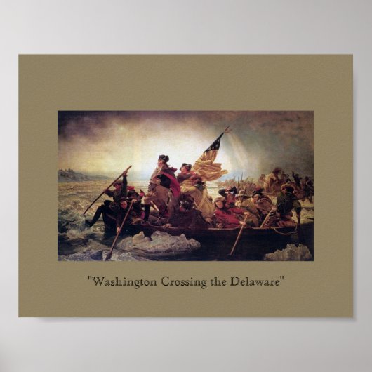 Poster Washington Crossing the Delaware (Devant)