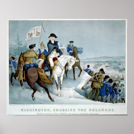Poster Washington Crossing the Delaware (Devant)