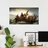 Poster Washington Crossing the Delaware - 1851 (Bureau à domicile)