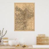 Poster Washington D.C. - 1865 (Cuisine)