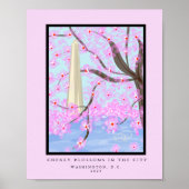 Poster Washington, D.C./Cherry Blossom Imprimer (Devant)