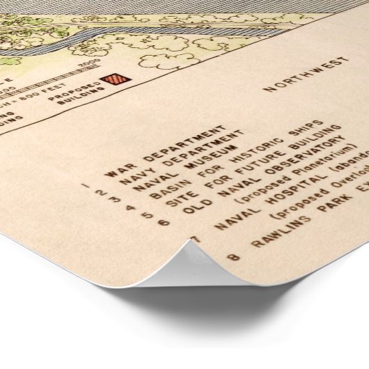 Poster Washington D.C. Mall Plan (1941) (Coin)