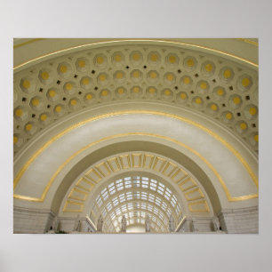 Poster WASHINGTON, D.C. USA. Intérieur de la gare Union.