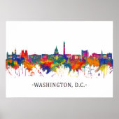 Poster Washington D.C. USA Skyline (Devant)