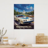 Poster Washington DC American Road Cruiser 1979 (Cuisine)